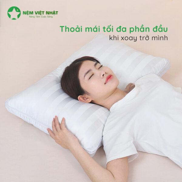 Gối Nằm Lông Vũ Khách Sạn Việt Nhật – Goi Long Vu 02