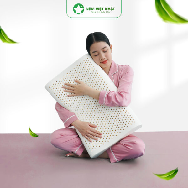 Gối Nằm Cao Su Lượn Sóng Việt Nhật – NEM VIET NHAT Goi nam cao su EC 07
