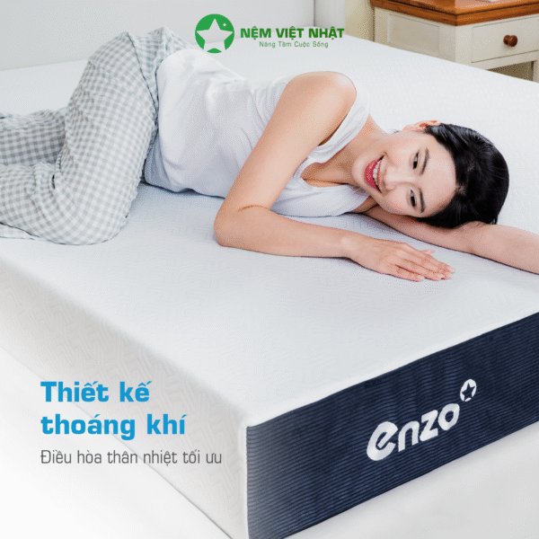 Nệm Foam Latex Việt Nhật Enzo- Gấp Đôi Êm Ái, Chuẩn Khách Sạn – ảnh 9