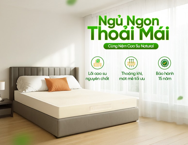 Ngu ngon thoai mai cung nem Natural Mobi