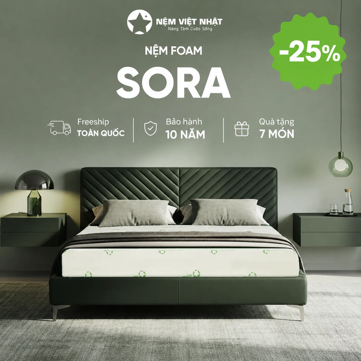 NỆM CAO SU THIÊN NHIÊN GIẢM ĐẾN 25% – sora discount toi uu web