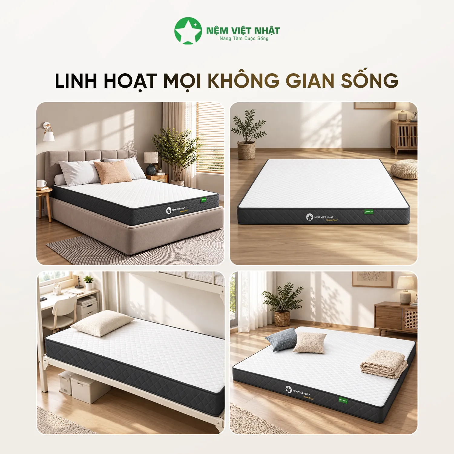 Nệm Foam Việt Nhật Nano Plus+ | Phiên bản cải tiến êm ái, sang trọng vượt bậc – Artboard 11 11zon