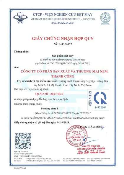 Chứng nhận Hợp Quy QCVN 01:2017/BCT